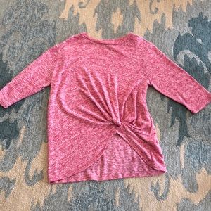 Fleece pullover top